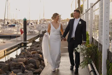 Indianna + Kyle wedding film at Pier 33, Mooloolaba by Sean Harman