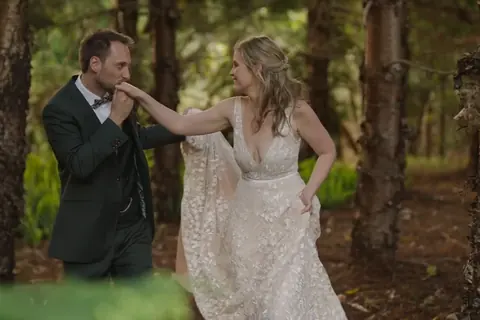 Liz + Tom wedding film at The Bower Estate, Natural Bridge by Sean Harman