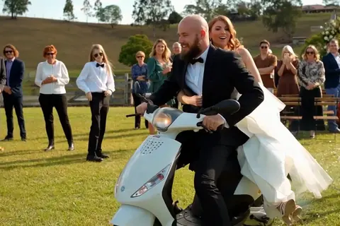 Sarah + Kyle wedding film at Yabbaloumba Retreat, Cambroon by Sean Harman