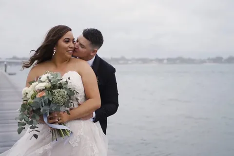 Sandstone Point Hotel, Maunga + Daniel, wedding film by Sean Harman